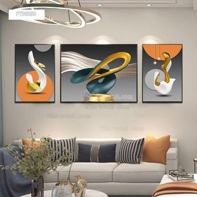 File tranh Tranh treo pha lê gương FT96090 (bản gốc) trang trí văn phòng