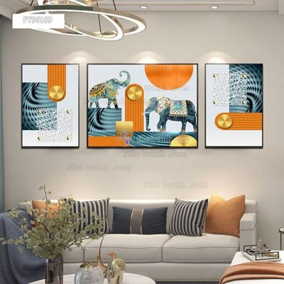 Tải file gốc Tranh treo pha lê gương FT96109 (in khổ lớn) không mờ