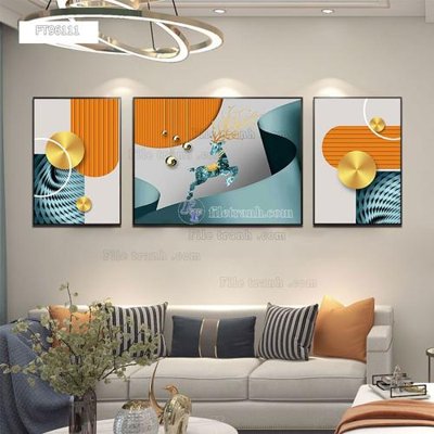 File ảnh Tranh treo pha lê gương FT96111 (gốc) in PP, decal