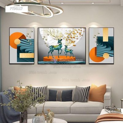 File tranh Tranh treo pha lê gương FT96117 (ảnh gốc) không bị mờ