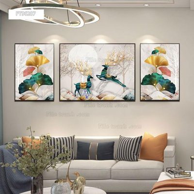 Tải về file gốc Tranh treo pha lê gương FT96207 (chuẩn in ấn)