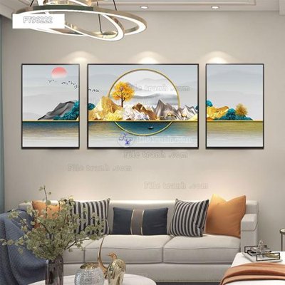 File gốc Tranh treo pha lê gương FT96222 (in lụa) cao cấp