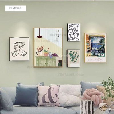 File tranh Tranh treo pha lê gương FT96349 (bản gốc) in lụa 3D