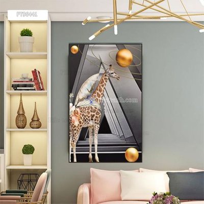 File in trần Tranh treo pha lê gương FT96441 (bản gốc) trời sao