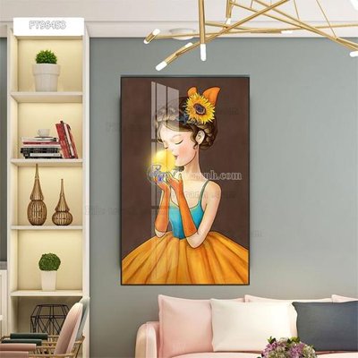 File PSD Tranh treo pha lê gương FT96453 (gốc) nhiều lớp (multi-layer)