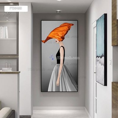 File in trần Tranh treo pha lê gương FT96498 (bản gốc) đại dương