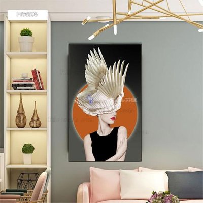 File ảnh Tranh treo pha lê gương FT96506 (gốc) in PP, decal