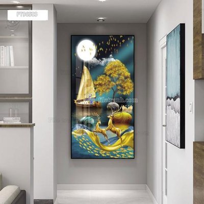 File gốc Tranh treo pha lê gương FT96583 (dành cho trang trí nội thất)