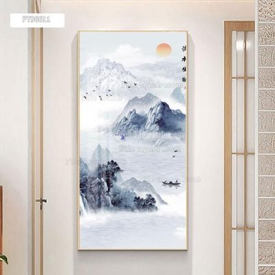 File gốc Tranh treo pha lê gương FT96611 (in 3D) cho trang trí