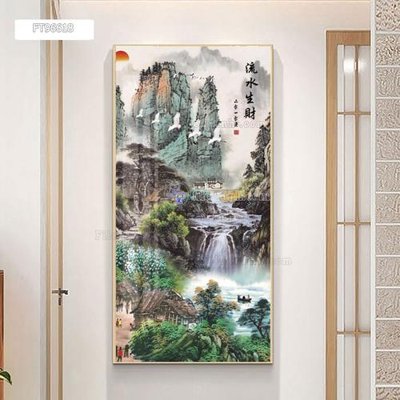 File in mica Tranh treo pha lê gương FT96618 (bản gốc) làm vách ngăn