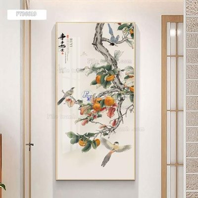 File in trần Tranh treo pha lê gương FT96619 (bản gốc) 5D