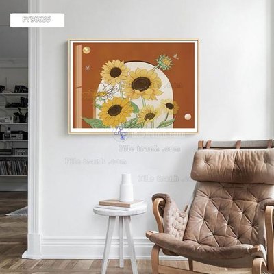 File tranh Tranh treo pha lê gương FT96635 (bản gốc) trang trí văn phòng