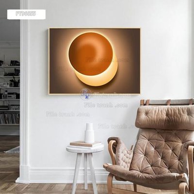 Hình ảnh file gốc in lụa Tranh treo pha lê gương FT96655