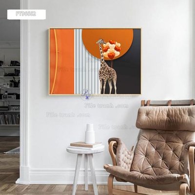 File tranh Tranh treo pha lê gương FT96662 (file gốc) chủ đề phong thủy