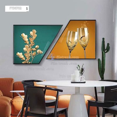 File gốc Tranh treo pha lê gương FT96702 (thiết kế) độc quyền