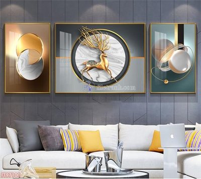 File gốc Tranh decor phủ gương hiện đại FT97100 (in mica) làm quà tặng