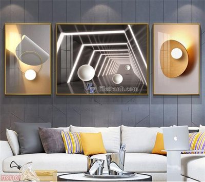 File tranh Tranh decor phủ gương hiện đại FT97107 (bản gốc) treo phòng ăn