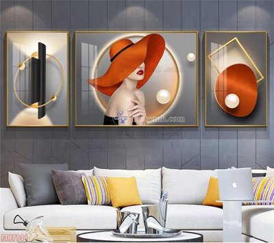 Hình ảnh file gốc Tranh decor phủ gương hiện đại FT97134 (chất lượng cao)