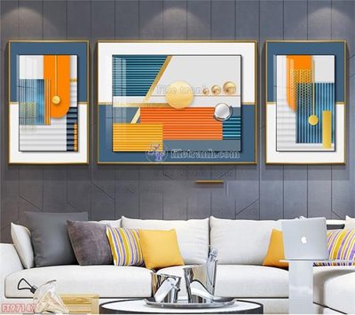 File gốc Tranh decor phủ gương hiện đại FT97147 (in ấn) màu sắc trung thực