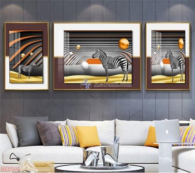 Download file gốc Tranh decor phủ gương hiện đại FT97154 (in lụa) hoa lá