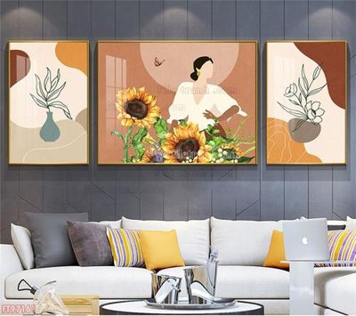 File gốc Tranh decor phủ gương hiện đại FT97161 (thiết kế) độc quyền