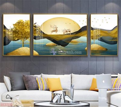Tải file Tranh decor phủ gương hiện đại FT97225 (PSD) cho in tranh 3D