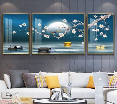 File gốc Tranh decor phủ gương hiện đại FT97241 (in mica) làm quà tặng