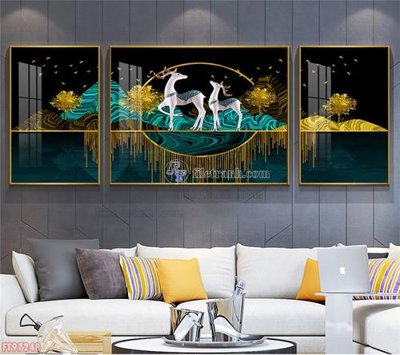 File gốc Tranh decor phủ gương hiện đại FT97248 (chuẩn CMYK) cho nhà in