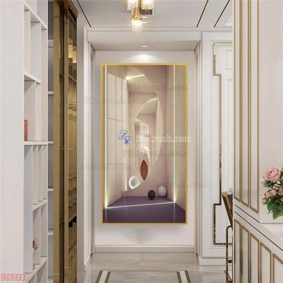 Tải file gốc Tranh decor phủ gương hiện đại FT97287 (in khổ lớn) không mờ