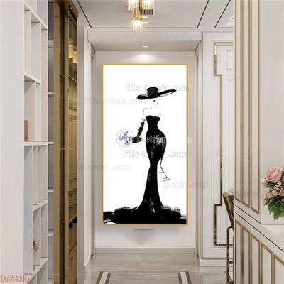 File gốc Tranh decor phủ gương hiện đại FT97318 (phiên bản chuẩn) để in ấn