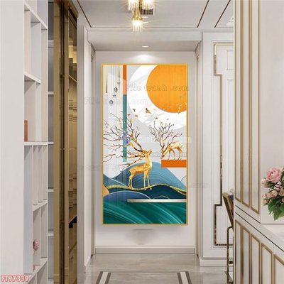 File gốc Tranh decor phủ gương hiện đại FT97339 (cho in ấn) độc quyền