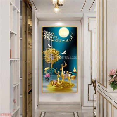 File tranh Tranh decor phủ gương hiện đại FT97357 (gốc) in backlit film