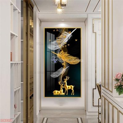 File gốc Tranh decor phủ gương hiện đại FT97377 (in lụa) hoa văn cổ điển