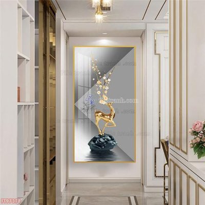 File in lụa Tranh decor phủ gương hiện đại FT97378 (phong cảnh) Tranh decor phủ gương hiện đại FT97378