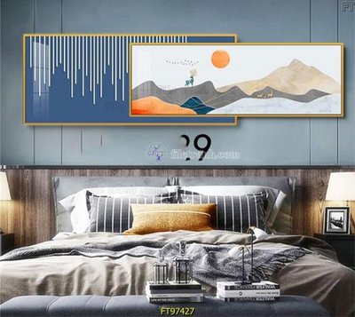 File in trần Tranh treo tường pha lê gương FT97427 (bản gốc) hoa văn