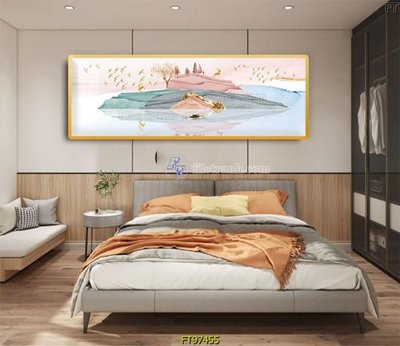 File tranh in trần Tranh treo tường pha lê gương FT97455 (ảnh gốc siêu nét)