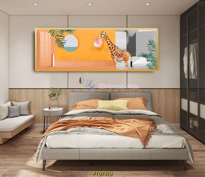 Tải file Tranh treo tường pha lê gương FT97479 (gốc) chủ đề phong thủy