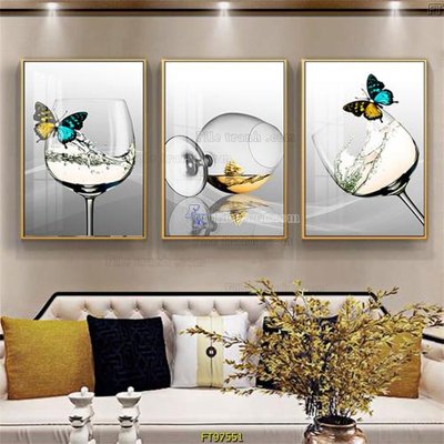 File tranh gốc Tranh treo tường pha lê gương FT97551 (bản đẹp) độc quyền