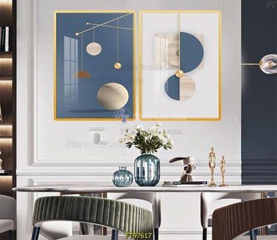 File tranh gốc Tranh treo tường pha lê gương FT97617 (sắc nét từng chi tiết)