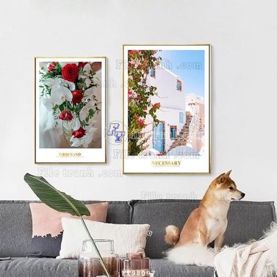 Cung cấp file tranh gốc File tranh treo tường pha lê gương FT98097 độc quyền