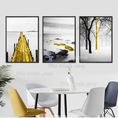 File in ấn File tranh treo tường pha lê gương FT98119 (bản gốc) cao cấp