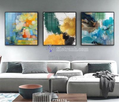 File tranh File tranh treo tường pha lê gương FT98134 (gốc) chủ đề thành phố