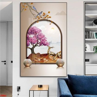 File in lụa File tranh lối vào FT9823 (phong cảnh) File tranh lối vào FT9823