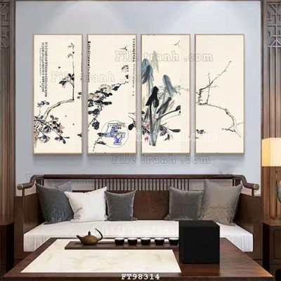 File tranh File tranh treo tường pha lê gương FT98314 (file gốc) chuẩn màu in