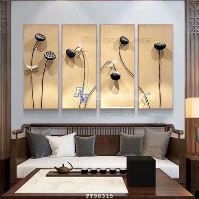 Tải file gốc File tranh treo tường pha lê gương FT98315 (để in lụa)