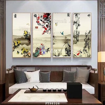 Tải file gốc File tranh treo tường pha lê gương FT98326 (in khổ lớn) không mờ