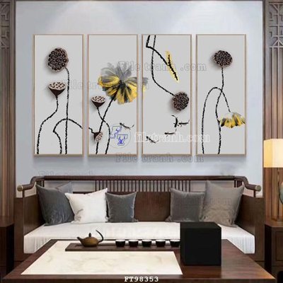 File ảnh File tranh treo tường pha lê gương FT98353 (gốc) in PP, decal