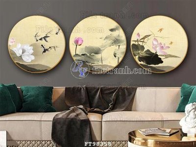 File gốc File tranh treo tường pha lê gương FT98358 (chuẩn CMYK) cho nhà in