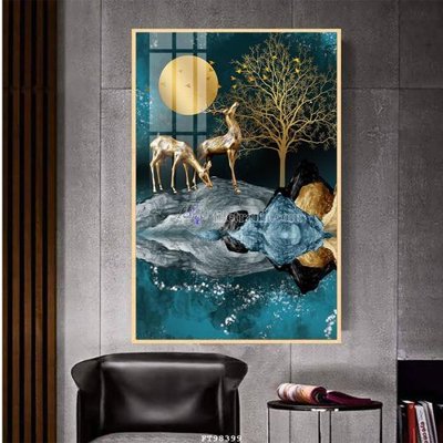 Ảnh gốc File tranh treo tường pha lê gương FT98399 (độ nét cao) in tráng gương