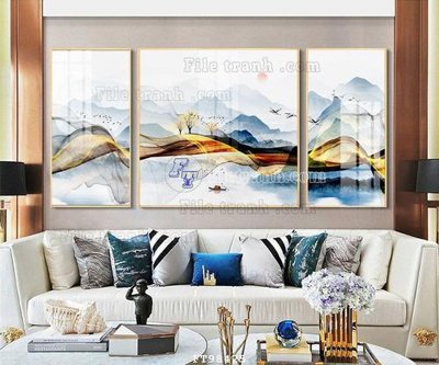 Tải file gốc File tranh treo tường pha lê gương FT98425 dùng cho in ấn